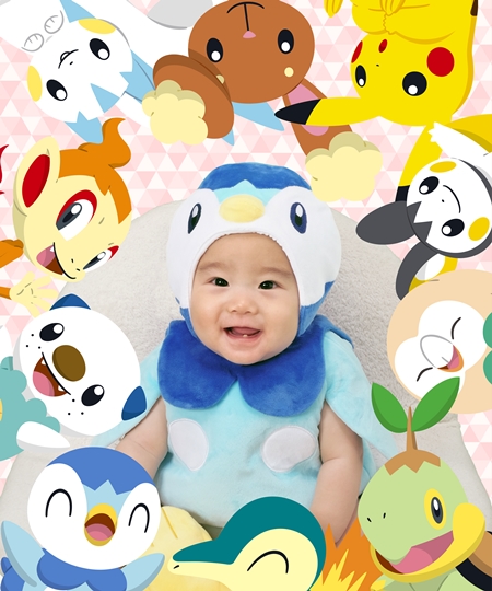 ポケモンの着ぐるみでキュートに撮影!