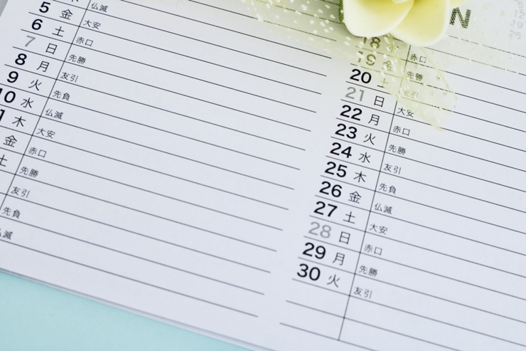 七五三の参拝で六曜を気にするなら？六曜の種類をチェックしよう