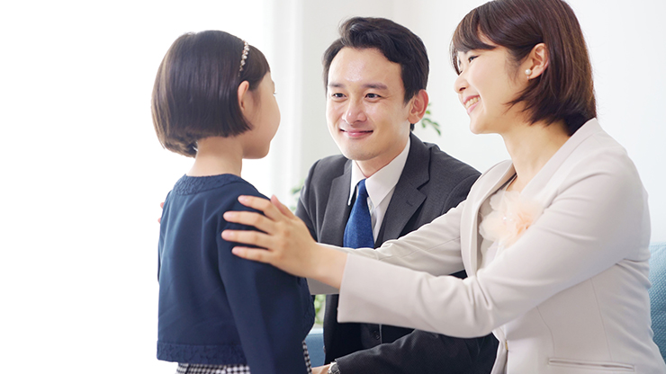 七五三の家族写真｜パパの洋装・和装