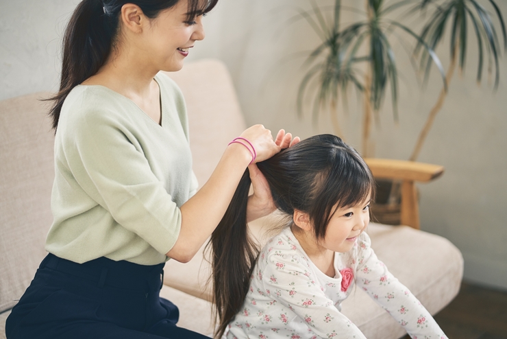 七五三のツインテールのやり方:自宅でトライ