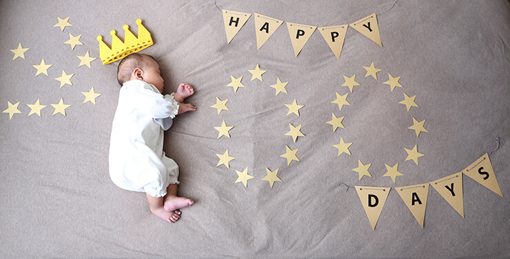 【月齢フォトのアイデア集】赤ちゃんと写真を楽しもう！