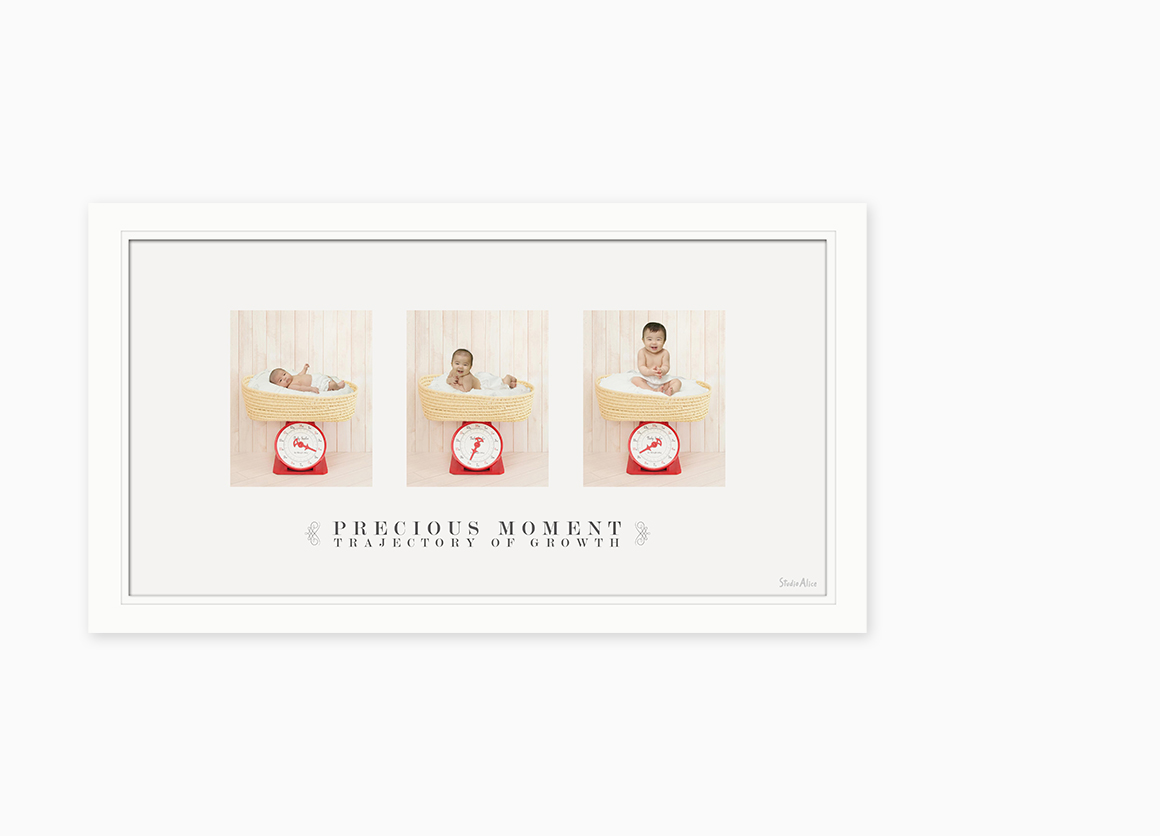 お子さまの成長がよくわかる体重計撮影“すくすく成長フォト”