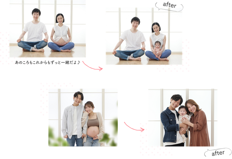 アフターマタニティフォトでうれしさ倍増!