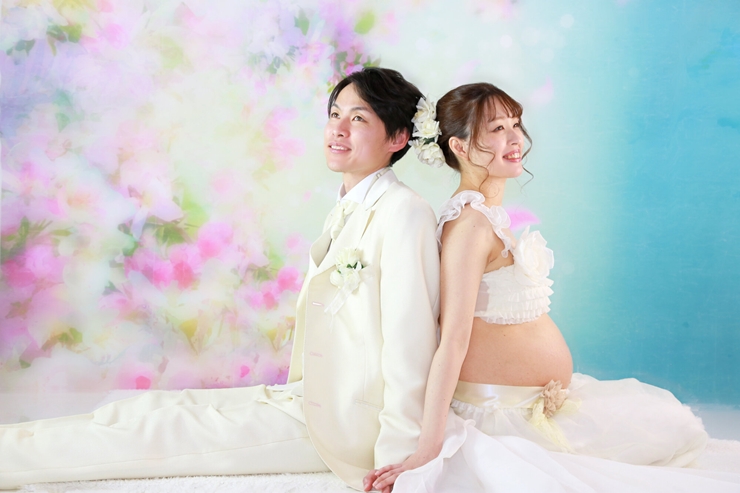 マタニティフォト|旦那さんの服装例