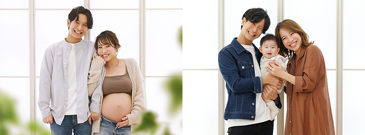 出産後のアフターマタニティフォトも人気