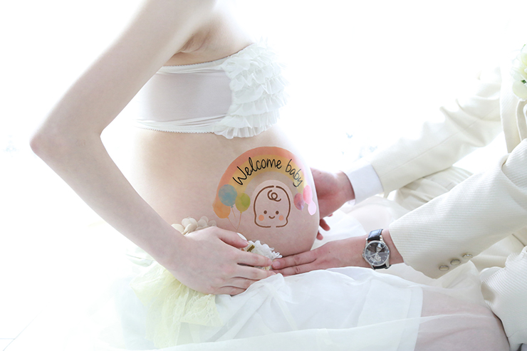 マタニティフォト|妊娠線を隠すコツ