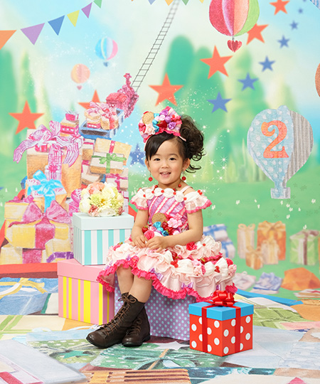 毎年の恒例行事としてバースデーフォトを