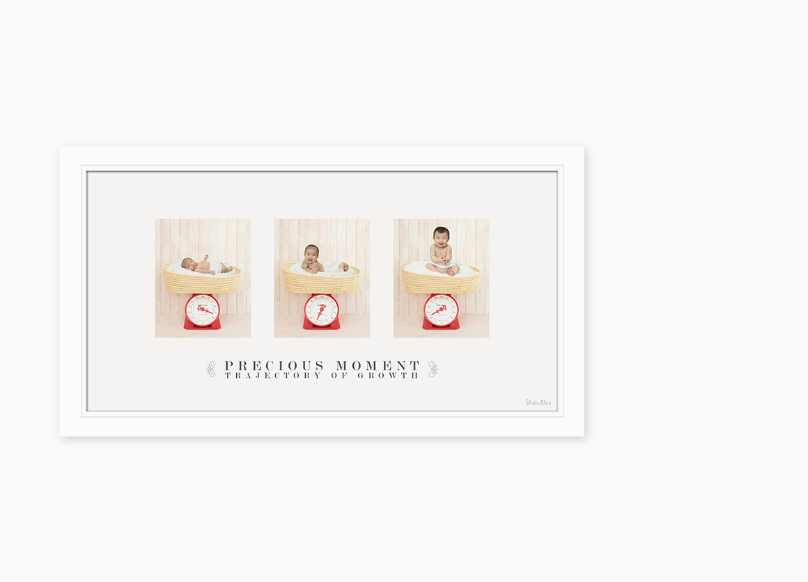 お子さまの成長がよくわかる体重計撮影“すくすく成長フォト”