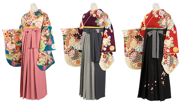 お気に入りが見つかる！多彩な袴のラインアップ