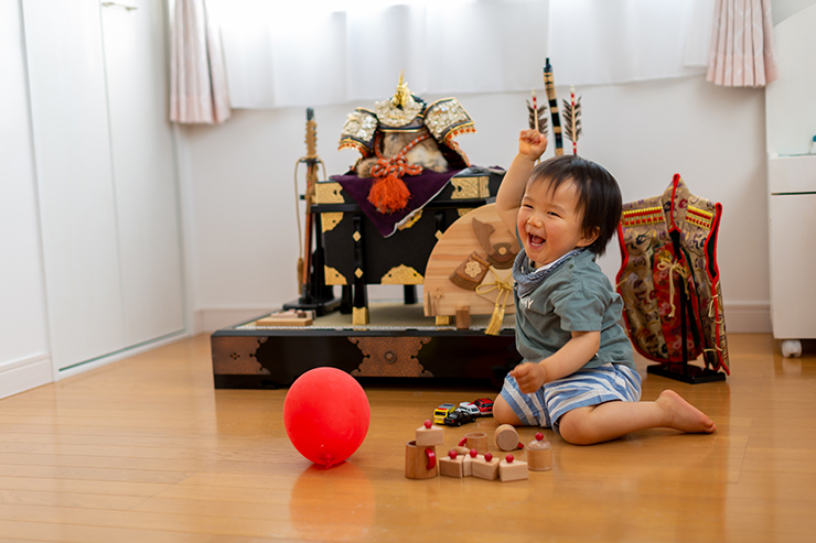 兜や鎧と一緒に節句の思い出を残そう！撮影アイデア